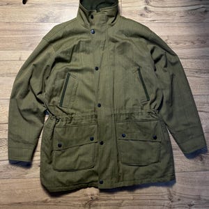 Men&#39;s Vintage Barbour Wool Coat Size XL
