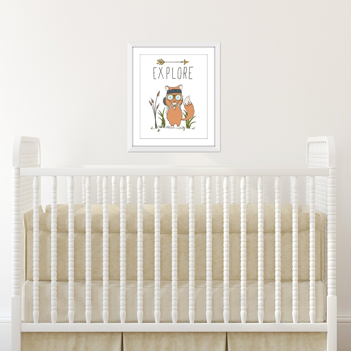 Printable Nursery Art Woodland Nursery Decor Digital - Etsy