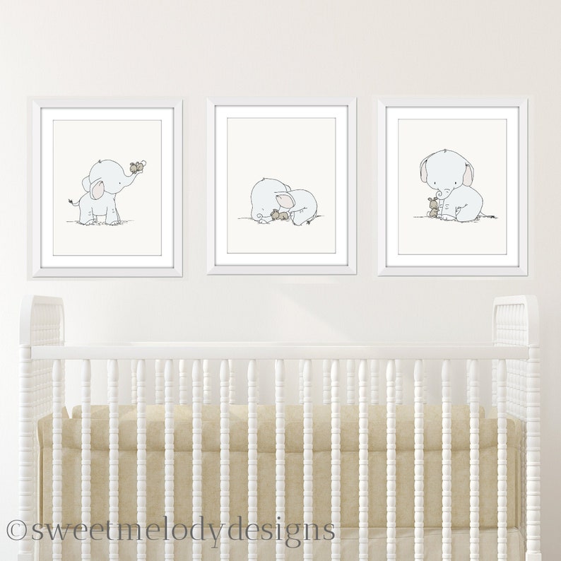 baby elephant nursery decor