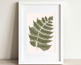 Fern Illustration, Botanical Art Print, Forest Fern No. 1