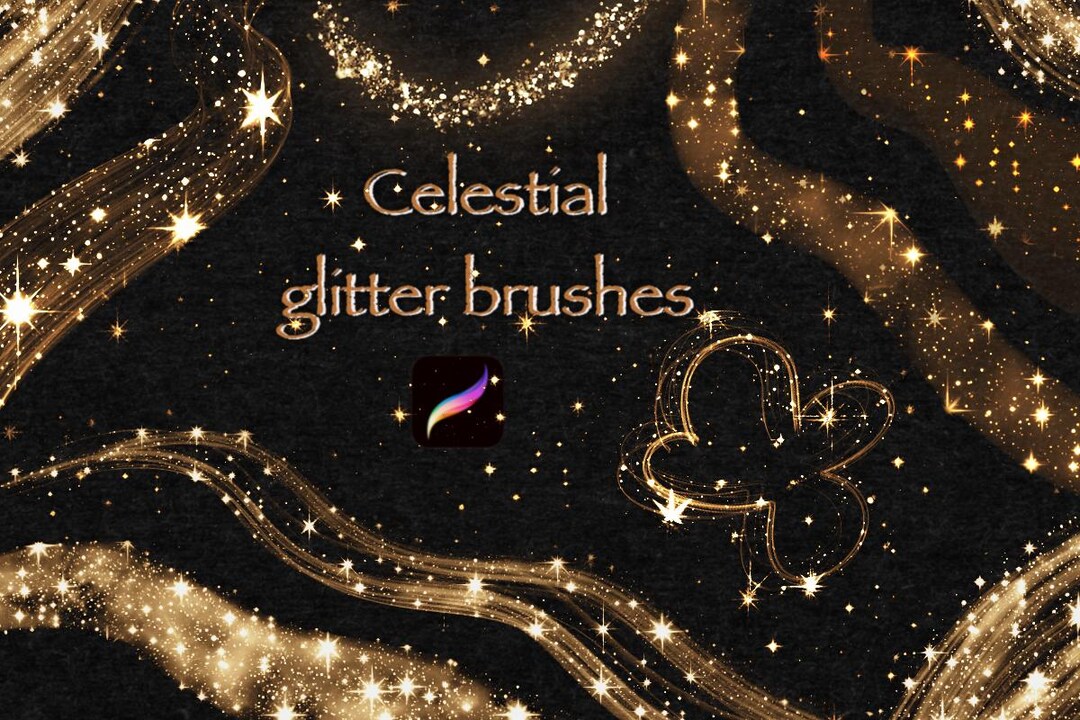 Celestial Glitter Brushes for Procreate – Starry Night Magic Effects - Etsy
