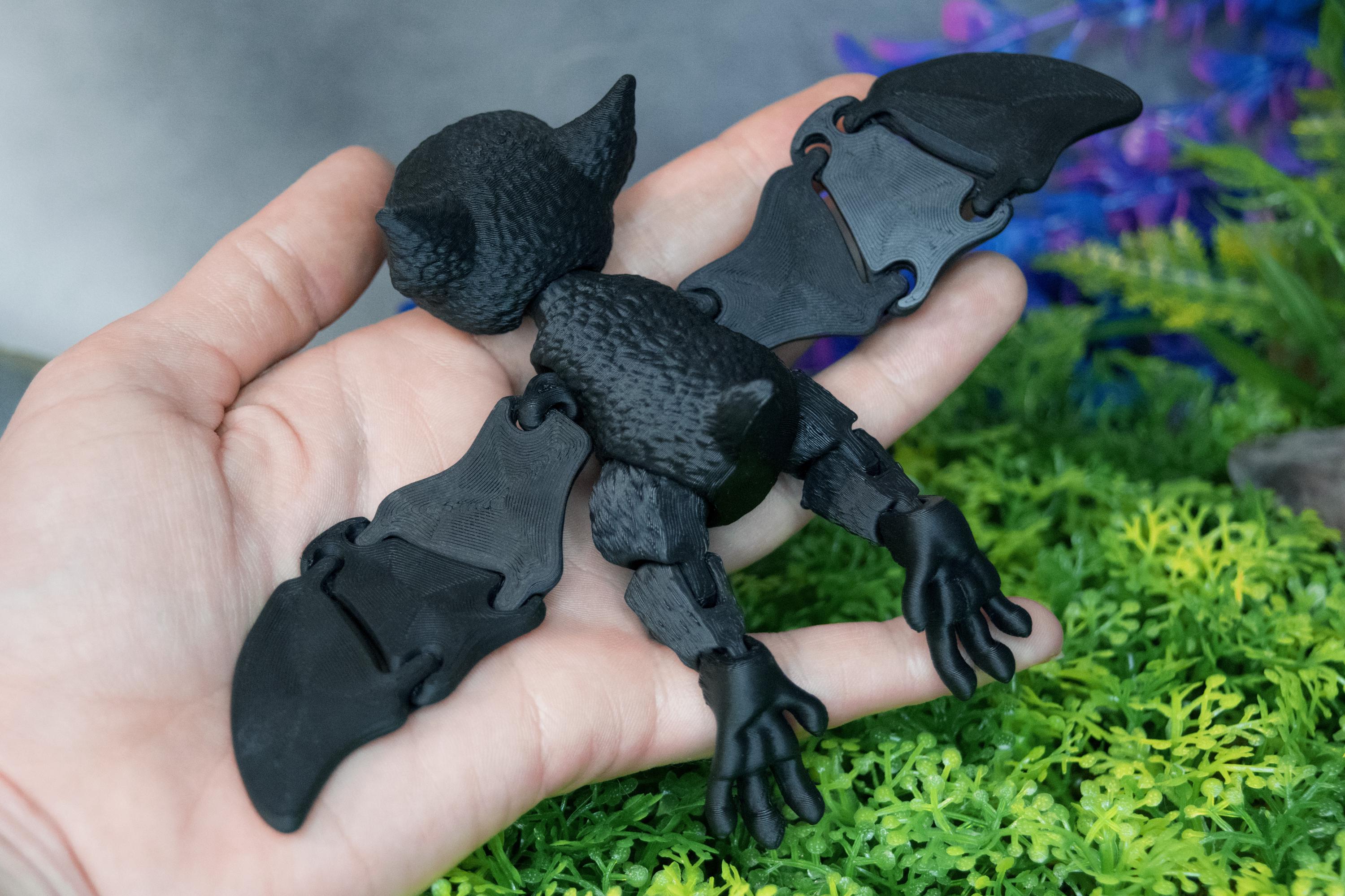 Multidimensional Bat Articulated 3D Printed Bat With Glass Eyes - Etsy