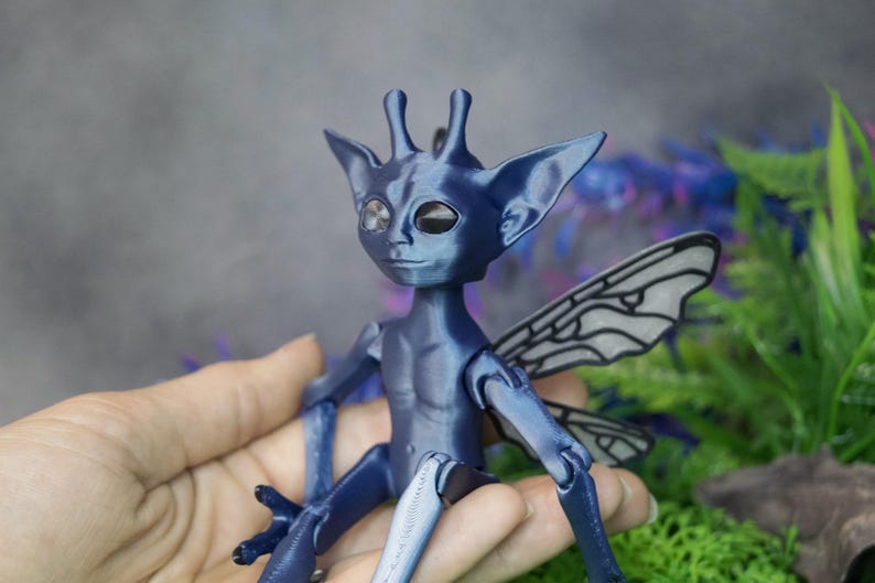Articulated Pixie: 3D Printed Flexible Figurine image 2