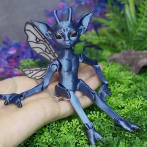 Articulated Pixie: 3D Printed Flexible Figurine image 3