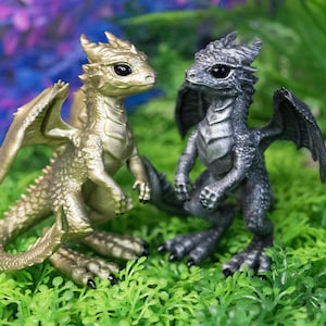 Tiny Dragon Figurine - Shiny Eyes, Perfect Gift for Dragon Lovers