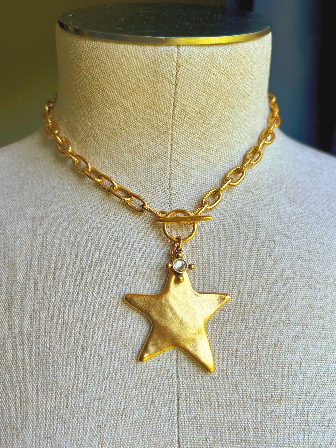 Sterling Silver Gold Plated Layering Star Necklet main image 1