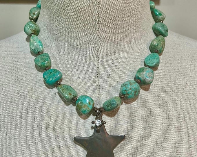 Lariat Turquoise Star Necklace