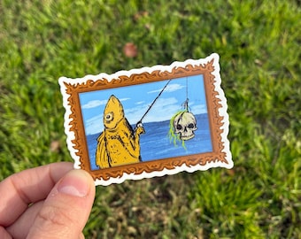 Fish Man Fisher Man Sticker