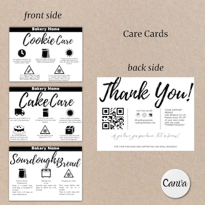 Rustic Minimalist Bakery Label Bundle 53 Editable Cottage Food Labels for Baked Goods Printable Thermal Printer DIY Ingredient Stickers