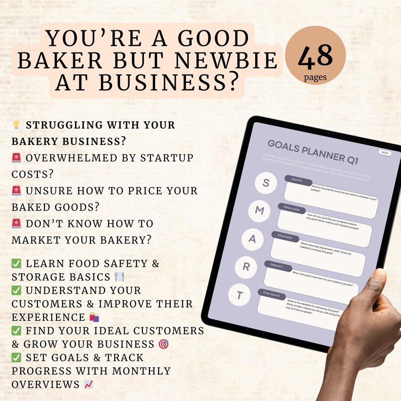 Stay-at-Home Mom Bakery Business Planner Cottage Bakery Business Plan Baking Business Roadmap Small Business Printable Microbakery Worksheet