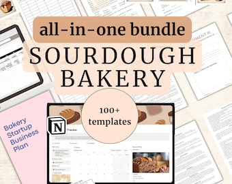 All-in-one Sourdough Bread Bakery Startup Bundle Home Bakery Forms Bundle Cottage Kitchen Documents Bakery Website Sourdough Price List Menu