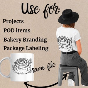 Sourdough Bread Clipart SVG Thermal Label Printer Optimized PNG Bakery Baguette Clipart Commercial Use POD Bread Making Png Roller Pin Svg