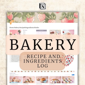 Bakkerijkostencalculator Notiesjabloon Bakkerijreceptkaarten Bakingrediëntenlogboek Bakkerijvoorraadlogboek Small Business Management CRM downloaden