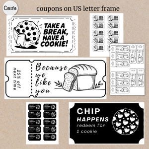 Rustic Minimalist Bakery Label Bundle 53 Editable Cottage Food Labels for Baked Goods Printable Thermal Printer DIY Ingredient Stickers
