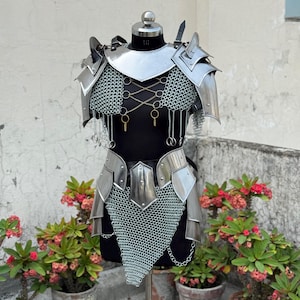 Legendary Valkyrie Battle Armor – Custom Forged Plate & Chainmail Ensemble | Fantasy Warrior Empress LARP And Cosplay Gear