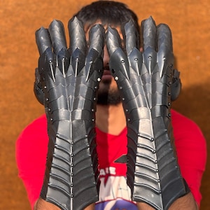 Nazgul-handschoenen | Middeleeuws Dark Knight-paar | Ultiem halloween- en kerstcadeau