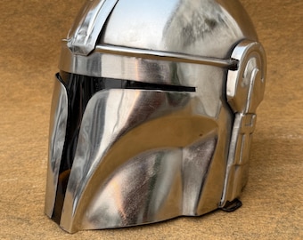 Casco y armadura de acero Beskar mandaloriano para cosplay: réplica de Star Wars de alta calidad