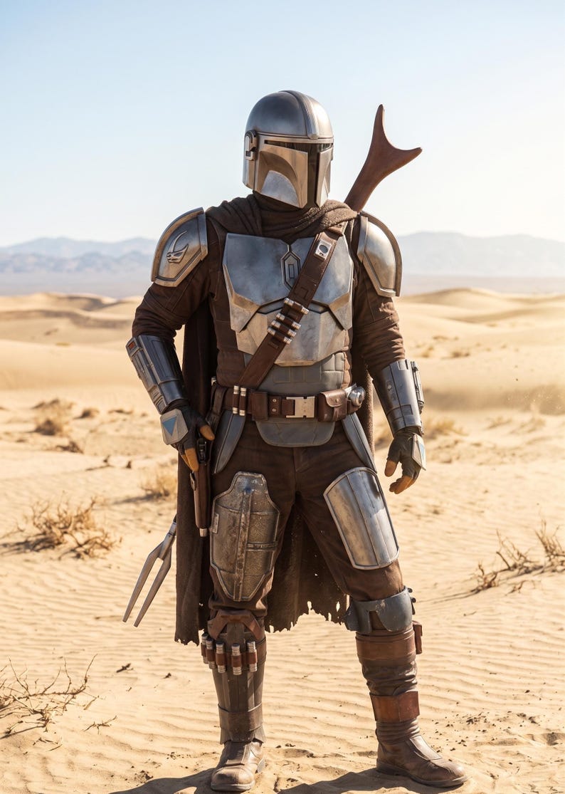 din djarin costume, mandalorian cosplay, beskar armor costume, star wars mandalorian, bounty hunter cosplay, full body armor, sci fi costume, halloween cosplay outfit, mando armor suit, mandalorian outfit, cosplay armor set, star wars cosplay, premium mandalorian costume