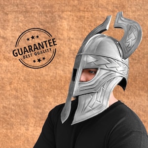 Epic Knight LARP Helmet with Steel Horns – Perfect Fantasy Warrior Costume for Medieval Roleplay, Cosplay, and Battle-Themed Adventures!