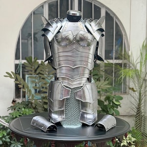 Medieval Women’s Cuirass & Chainmail Armor Set – Fantasy LARP Cosplay And SCA Costume | Unique Gift for Her