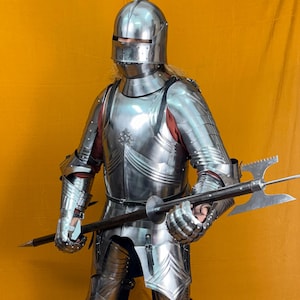 Gothic Medieval Knight Full Body Armor Authentic German Combat Suit  Wearable Battle Armor  Ultimate Gift for History Enthusiasts Collectors
