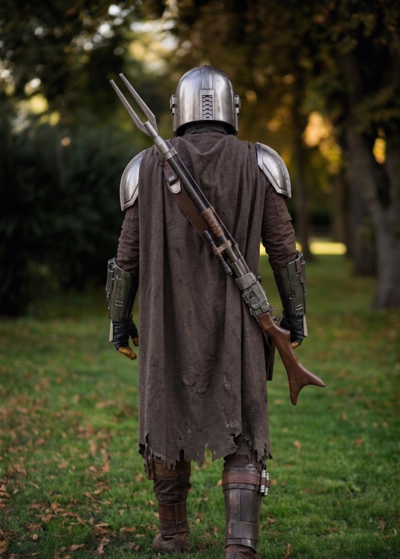 din djarin costume, mandalorian cosplay, beskar armor costume, star wars mandalorian, bounty hunter cosplay, full body armor, sci fi costume, halloween cosplay outfit, mando armor suit, mandalorian outfit, cosplay armor set, star wars cosplay, premium mandalorian costume