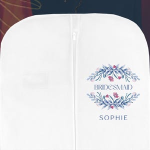 Sac personnalisé pour robe de demoiselle d'honneur 24 x 72 po. Sacs personnalisés pour robe de mariée demoiselle d'honneur