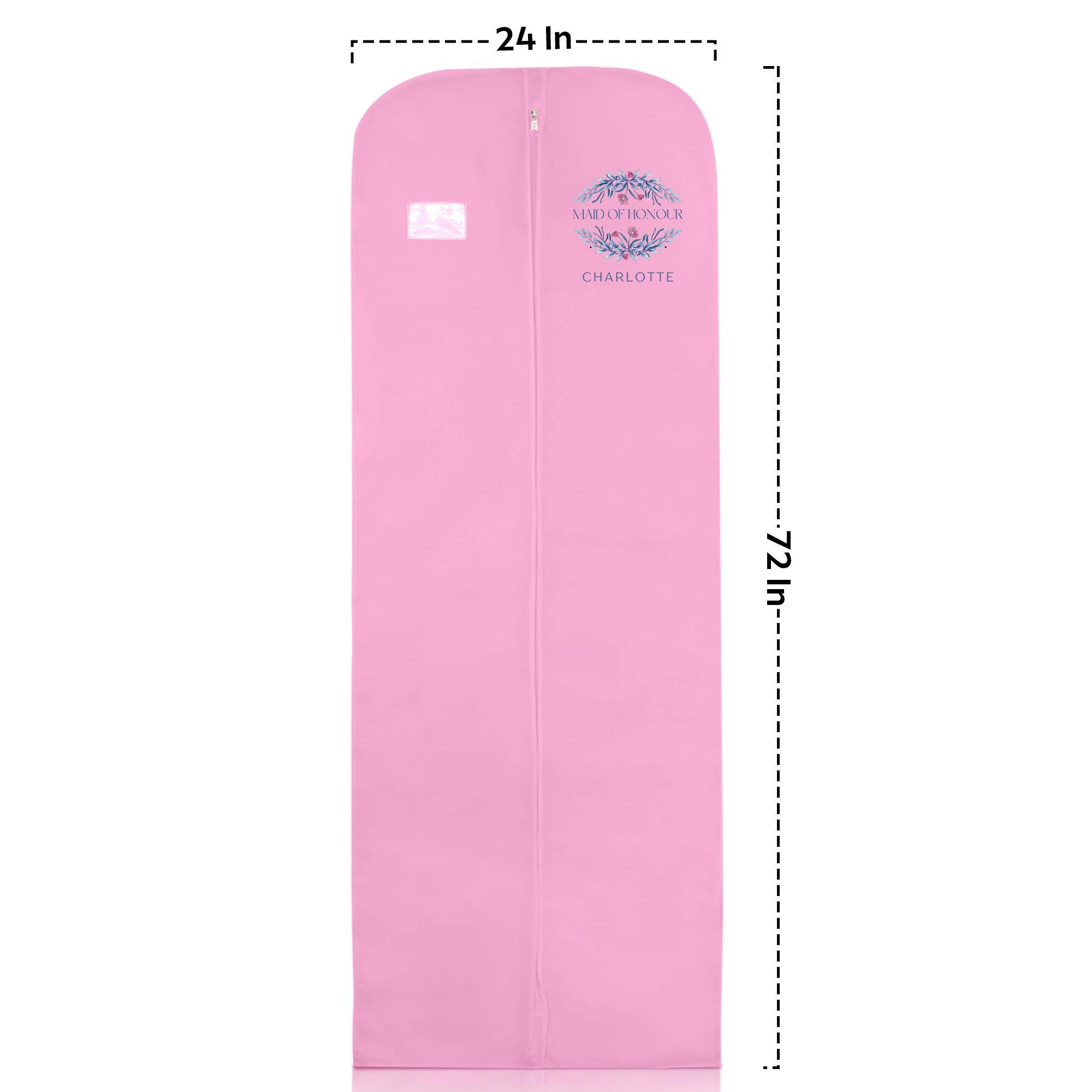 bridesmaid dress bags MsKitchen Dress Bags for Gowns Long Foldable 65 Clear Garment Bags for Closet Storage and Travel 24x65 2 Pack