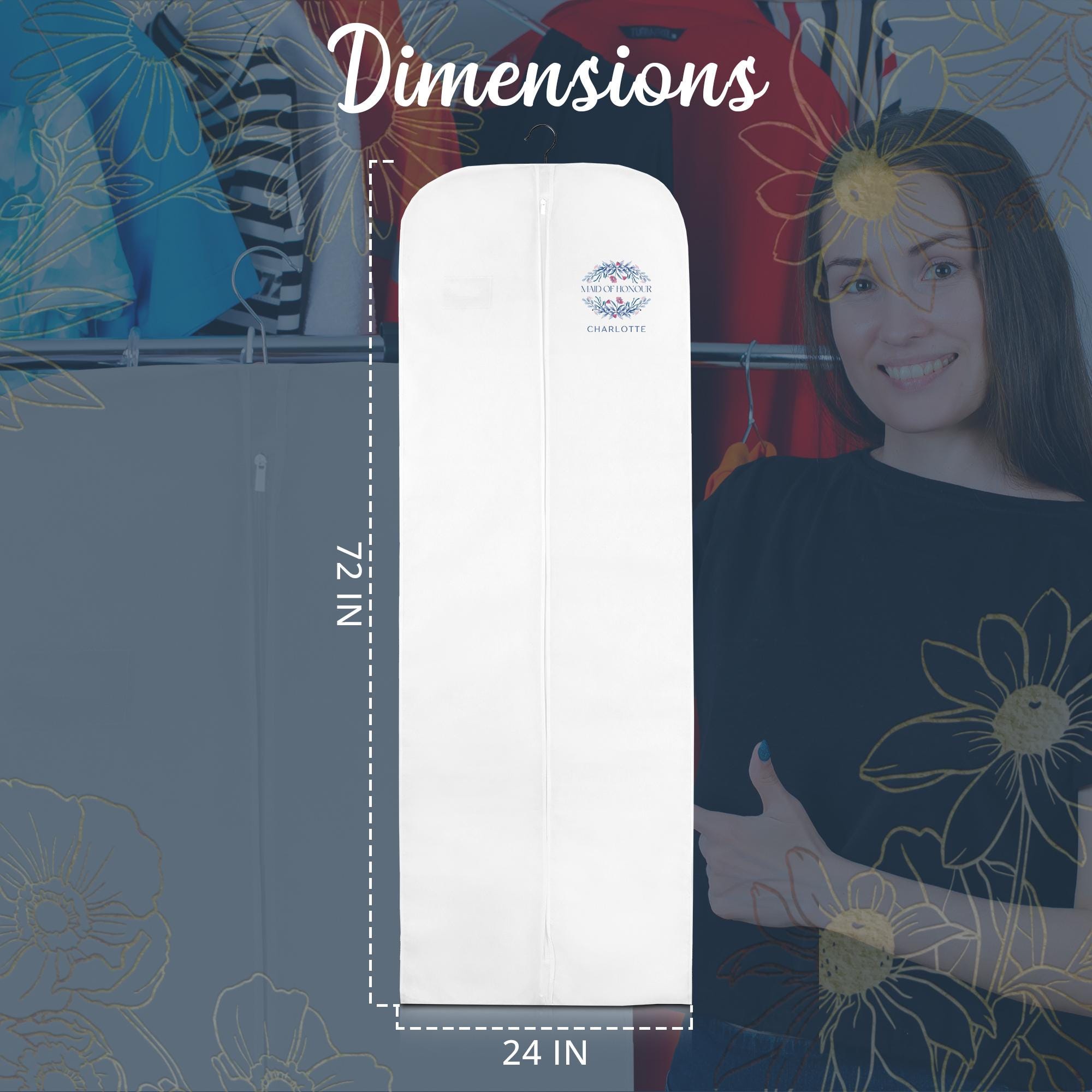 Personalized Bridesmaid Dress Bag 24" X 72" Personalised Wedding Dress Bags Maid of Honour Mother of the Bride Dress Garment Bag - Etsy Personalized Bridesmaid Dress Bag 24" X 72" Personalised Wedding Dress Bags Maid of Honour Mother of the Bride Dress Garment Bag - Etsy