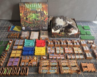 Nucleum Board Game Insert, All Expansions Organizer