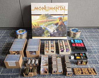Monumental + All Expansions Board Game Insert (All in One Box)