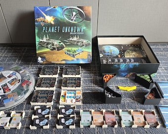 Planet Unknown + Supermoon Expansion Board Game Insert