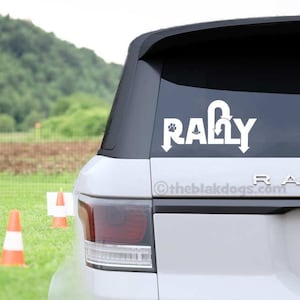 Rally Sign Car Decal Vinyl Sticker Show Your Passion for Rally Obedience Dog Performance Sports on Your Car Window Unique Judges gift image 1