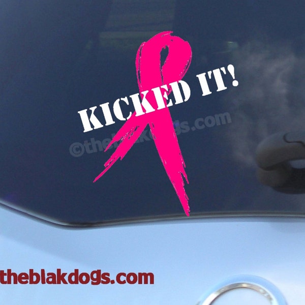 Breast cancer survivor vinyl sticker, car decal