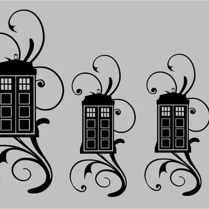 Police Call Box - Vinyl Embellishments for your Mixer or... Pimp my KitchenAid - Vinyl Sticker Decal