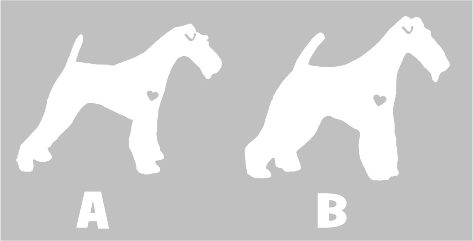 Fox Terrier Silhouette Toy Fox Terrier Vinyl Sticker Etsy UK