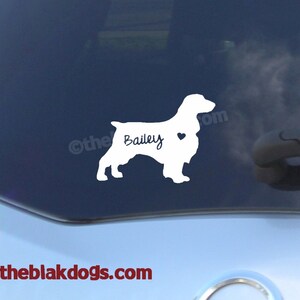 Field Spaniel Silhouette Vinyl Sticker Car Decal Personalized