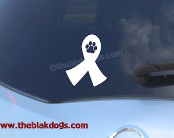 Cinta Pawprint c&aacute;ncer - vinilo adhesivo coches calcoman&iacute;a