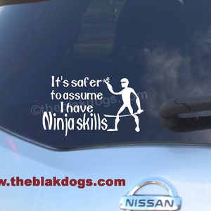 Ninja Skills - Vinyl Car Decal Sticker