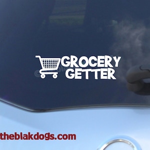 Grocery Getter - Shopping Cart Vinyl Sticker Car Decal