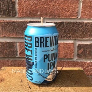 Handmade Punk IPA Brewdog Soy Wax Candle with Wood Wick