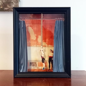 Automa ginnasta – Scultura in movimento alimentata a sabbia – Arte cinetica in legno fatta a mano – Regalo giocattolo meccanico