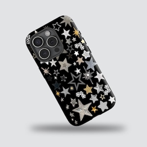 Stars y2k collage Phone Case Twinkle night Cover  for iPhone 17 16 15 14 13 12 11 Pro Max, Samsung Galaxy S24 S23 S22 Note 20  A55 A56