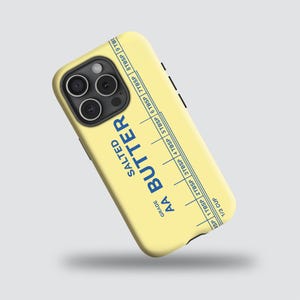 Butter Phone Case, Salted Butter Tough Phone Cover, for iPhone 16 15 14 13 12 11 Pro Max, Samsung Galaxy S24 S23 S22 Note 20  A55 A56