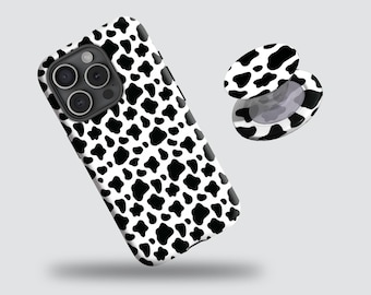 Cow Print Phone Case Animal Pattern Cover Aesthetic with iPhone 17 16 15 14 13 12 11 Plus Pro Max MagSafe S25 S24 S23 S22 Plus and Ultra.
