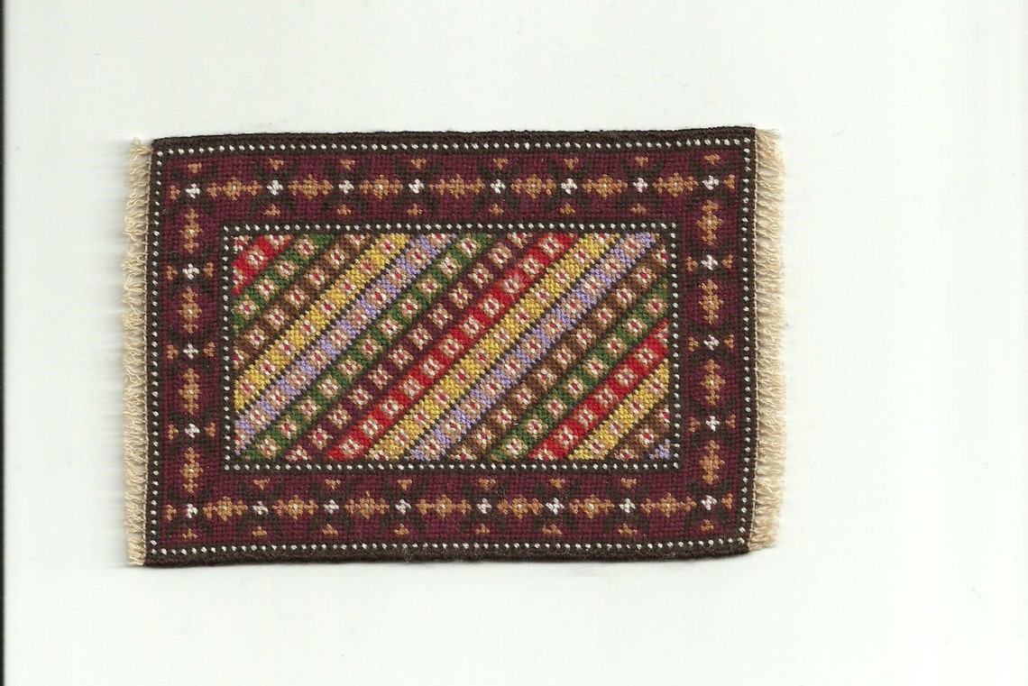 Miniature Oriental Rug 1/12th Scale Etsy