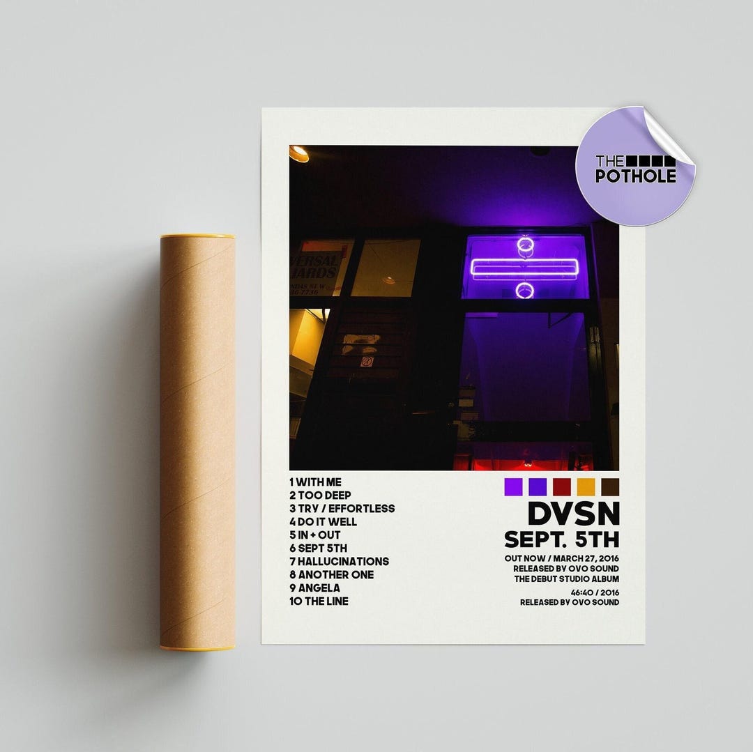 Dvsn Posters Sept 5th Poster Album Cover Poster Poster Print Wall 