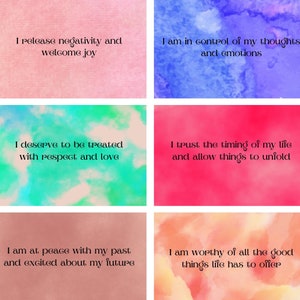 40 Printable Affirmation Cards PDF – Motivational & Positive Self-Love Quotes for Instant Download