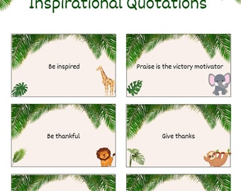 Set of 24 Printable Inspirational Quote Cards – Instant Download