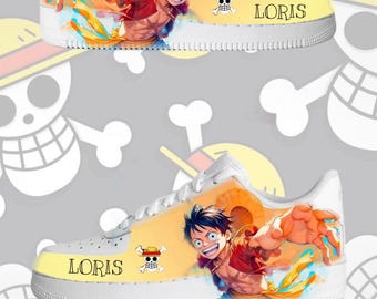 Ręcznie malowane buty sportowe Air Force 1 w stylu anime: buty na zamówienie